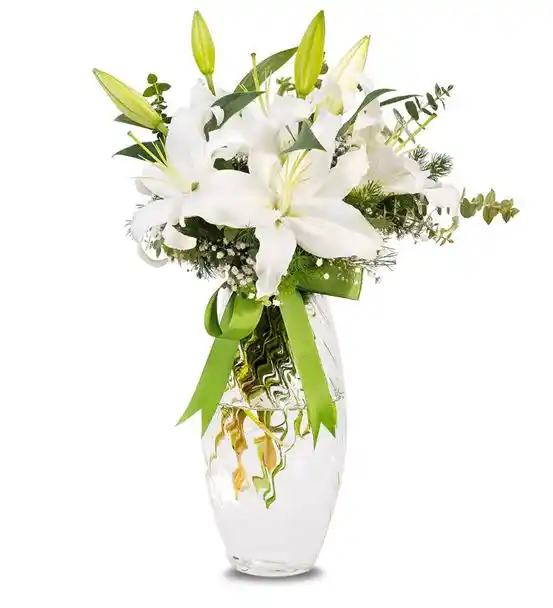 Kokulu Beyaz Lilyum Tasarım Aranjmanı