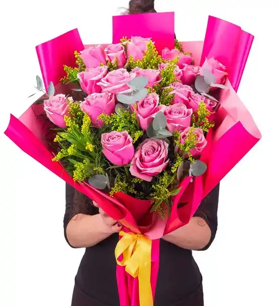 Botanik Seri Pembe İhtişam Çiçek Buketi