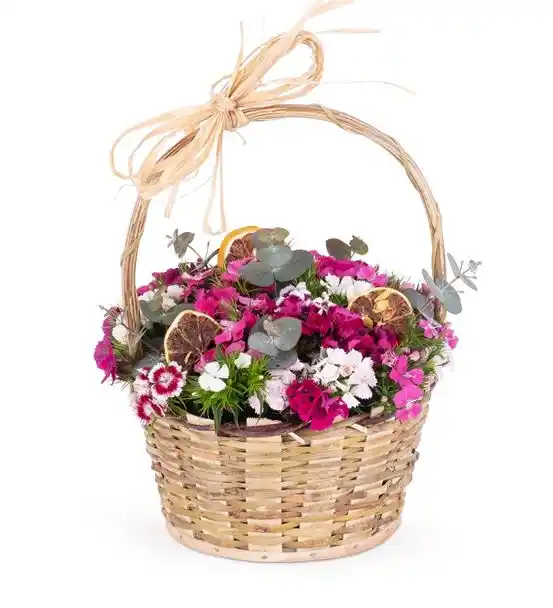 Martha Serisi Rengarenk Hüsnü Yusuf Çiçek Sepeti