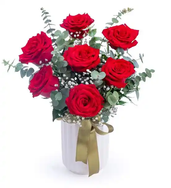 Aşkın Ritmi 7 Kırmızı Gül ve Okaliptüs