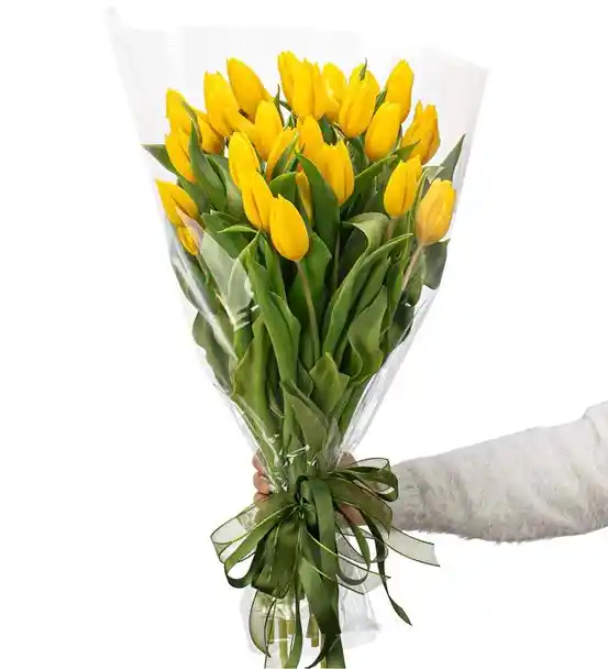 You Are My Flower Sarı Lale Buketi