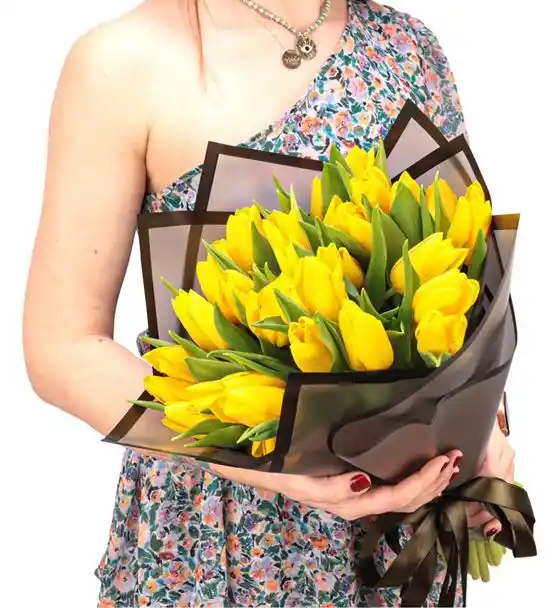 Premium Sarı Lale Buketi