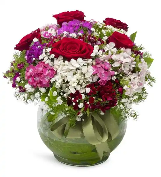 Yaz Sevgisi Akvaryum Vazoda Mevsim Çiçekleri