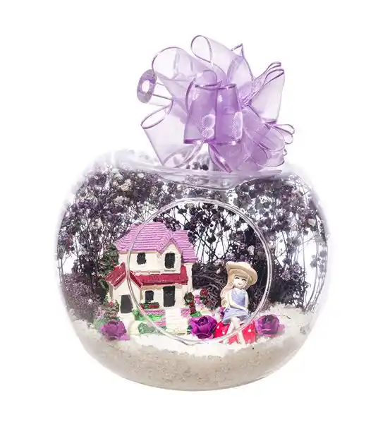 Teraryum Şirin Evim Mor