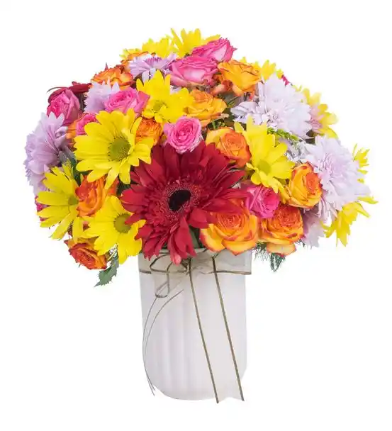 Güneşe Dokunan Mutluluk Renkli Karma Çiçekler