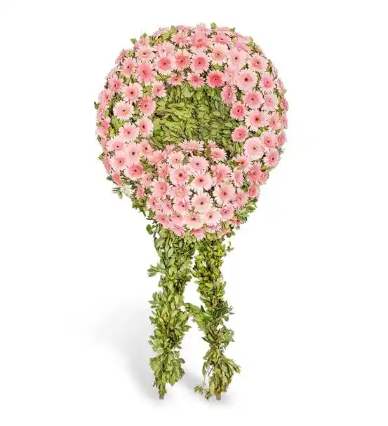 Pembe Gerbera Cenaze Çelengi